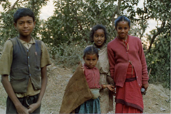 Very young road workers