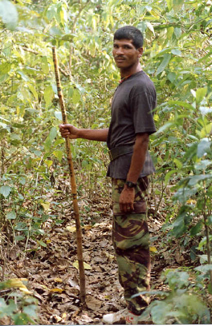 My guide in the National Park in Nepal