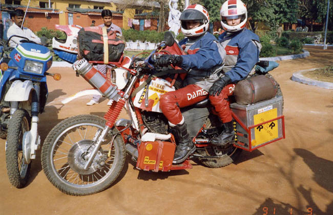 Dutch couple with interesting equipt bike