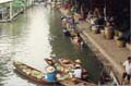 The floating market in Bankok