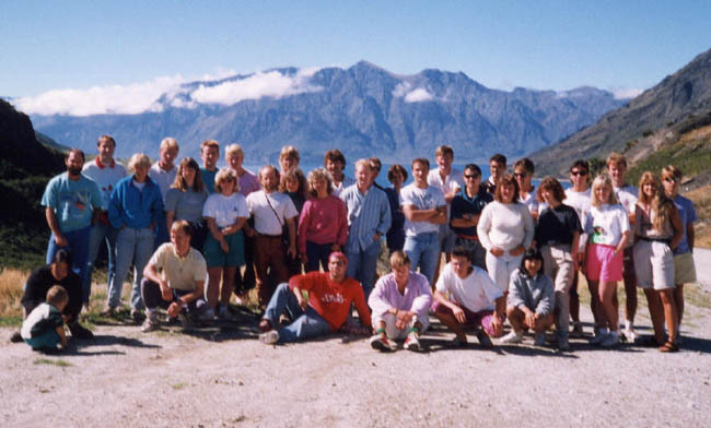 The group in the bus, New Zealand