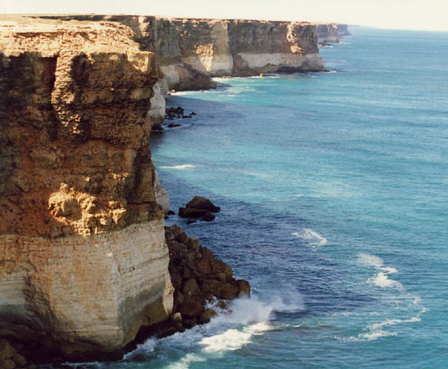 The Nullabor coast line