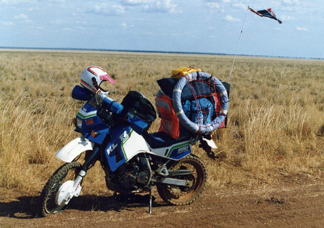 Flat tire in Kimberley National Park