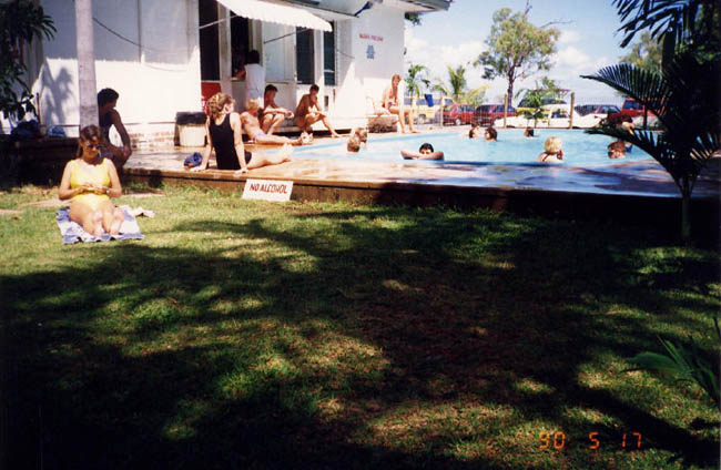 By the pool in Darwin