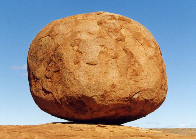 Devil Marbles, one rolling stone