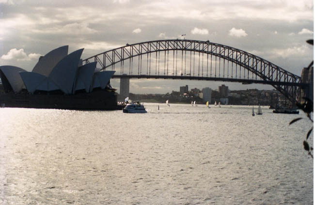 The Sydney city bridge